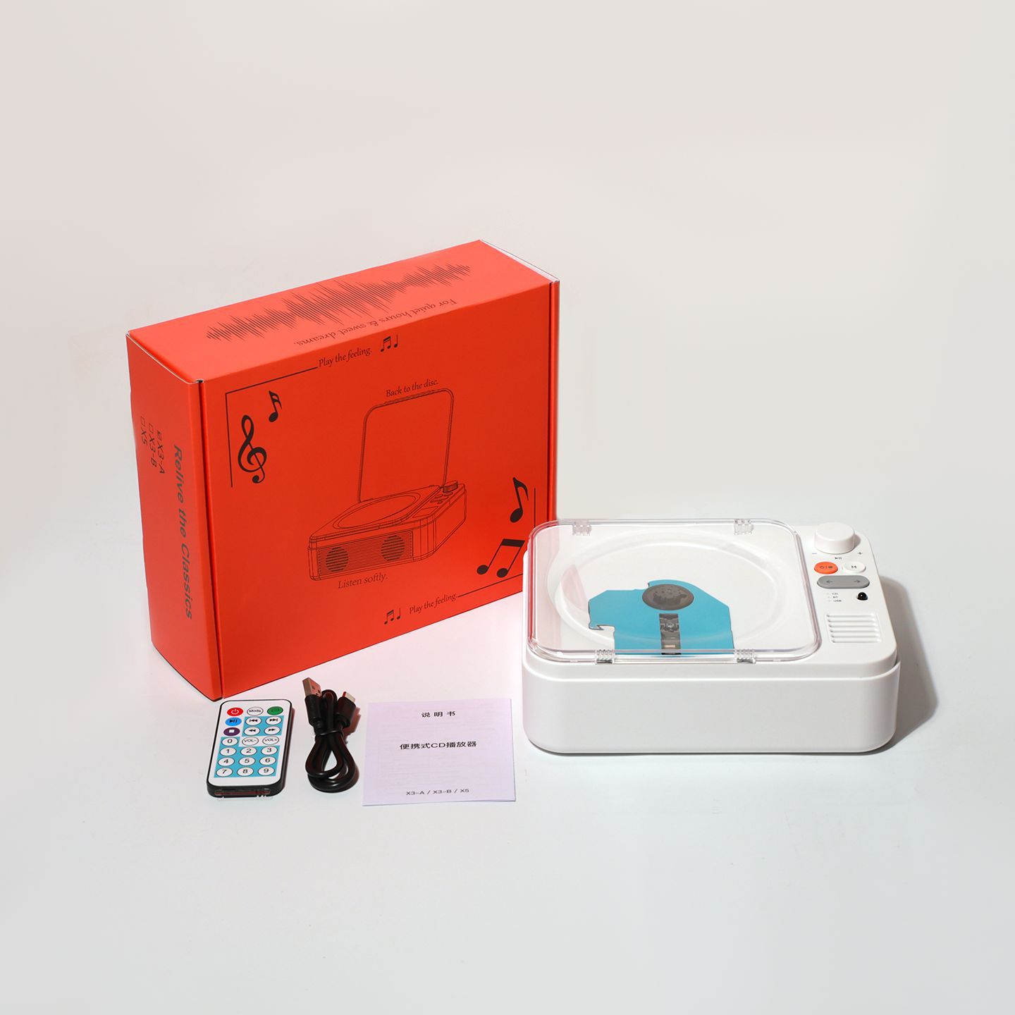 X3-a transparent cover / Mode: cd-bluetooth usb disk