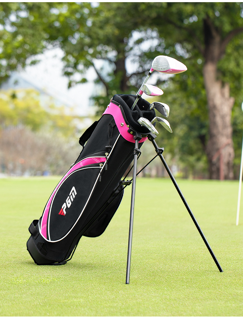 Túi Golf trẻ em cổ điển PGM cỡ lớn — Túi bóng đen đỏ bé trai cỡ lớn 9-12 tuổi, Túi bóng màu hồng đen bé gái cỡ lớn 9-12 tuổi chi tiết 12
