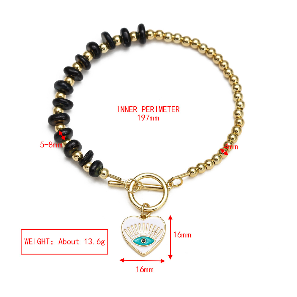 15g Weight Bracelets Classification 1 Piece Quantity Daily Occasion Copper Material Eye Pattern Unisex Gender Plating Design Fashion Style Fashion Eye Copper Plating Bracelets 1 Piece 15