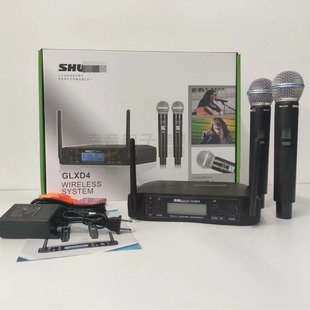 Cross-border Wireless GLXD4 Dynamic Coil Microphone Karaoke Stage Performance Live Recording Outdoor Audio Professional Words