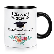 Graduation升学Class of 2024毕业典礼陶瓷咖啡马克杯子外贸新款