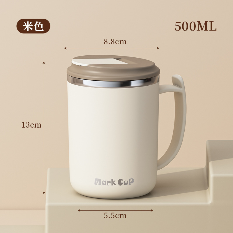 Taza de café de acero inoxidable 304 de doble capa, antiquemaduras, diseño moderno y creativo, suministro directo Yuedisi