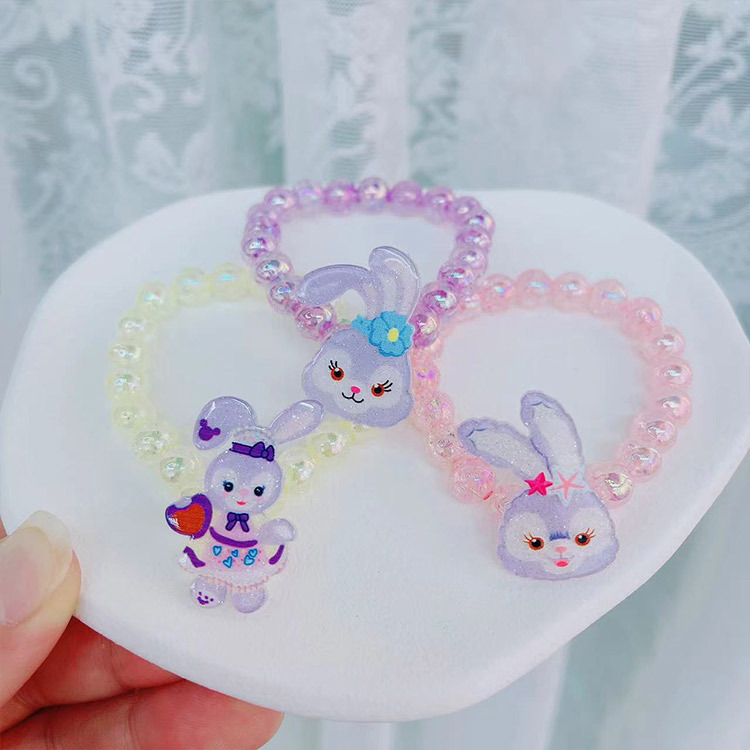 Terreau lovely children Jewelry Acrylic girl Beading Bracelet summer Cartoon Little Girl jewelry wholesale