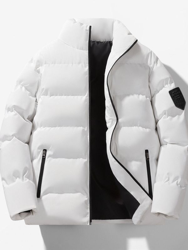 2023 New Autumn and Winter Men's Cotton Clothes Fashionable Cotton-padded Jacket Men's Thickened Cotton-padded Jacket Bread Clothes Collar Jacket Men's Cotton