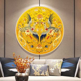 Mona Lisa Cross Stitch 2024 New Thread Embroidery Living Room Phoenix Small Entrance Chinese Style Small Pieces Self-embroidery Handmade