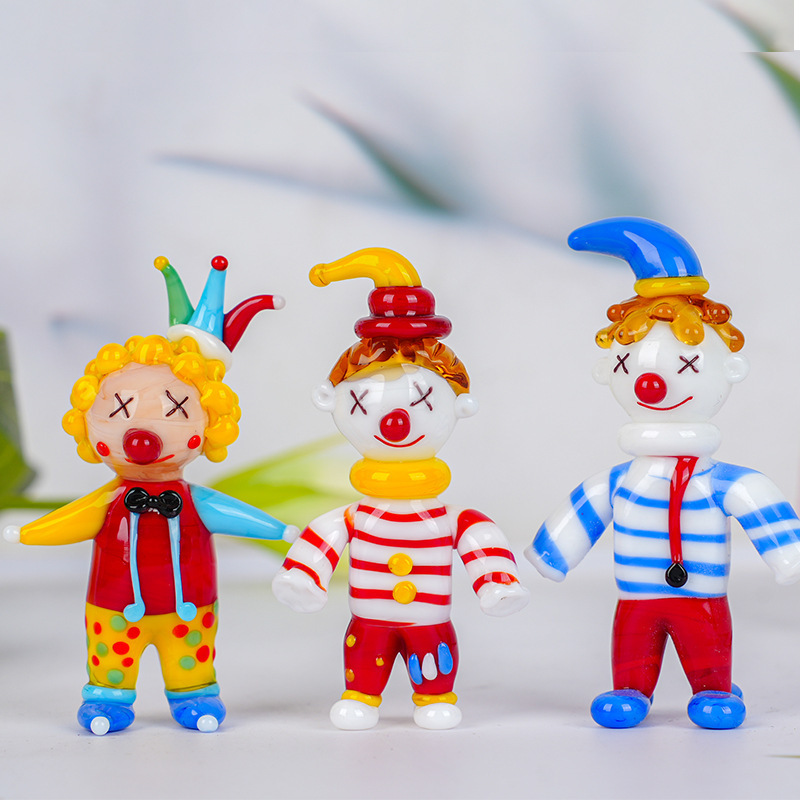 漫画のキャラクターガラス装飾品デスクトップ工芸品オフィスリビングルームの装飾小さな装飾品ミニクリエイティブギフト|undefined