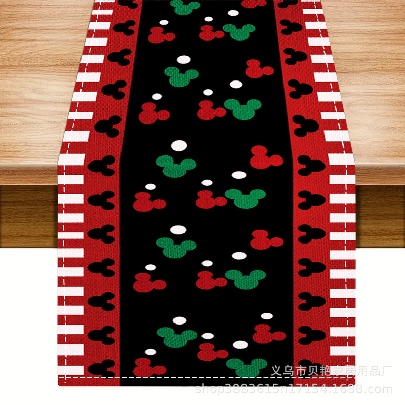Amazonクロスボーダー新しいクリスマステーブルフラグ工場直販冬雪だるまサンタクロースプリントプレースマット|undefined