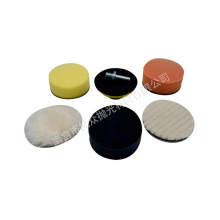 汽车抛光盘套羊毛轮打磨盘打蜡海绵轮抛光自粘羊毛垫6件组合套装