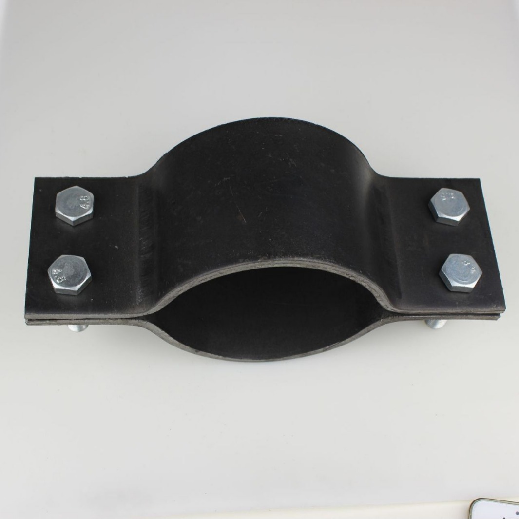 化工管架标准热镀锌扁钢管夹