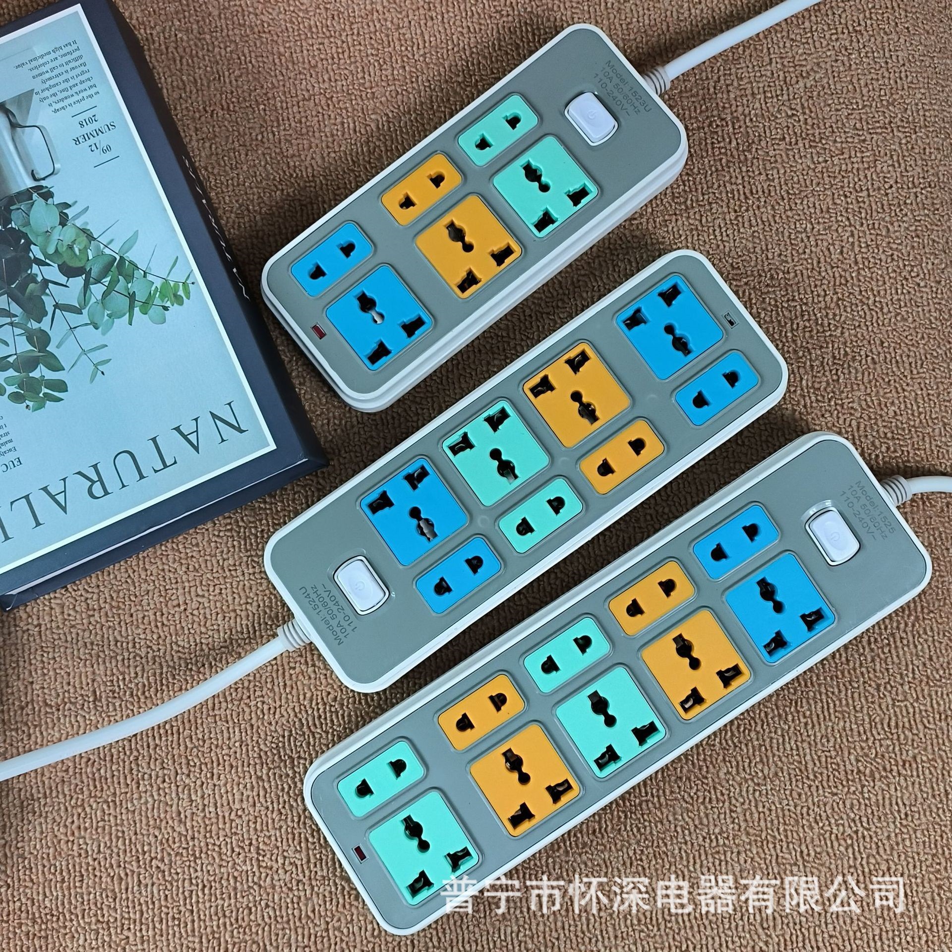 1523 # 1524 # 1525 # nueva placa de enchufe con lámpara indicadora enchufe de agujeros múltiples enchufe de comercio exterior