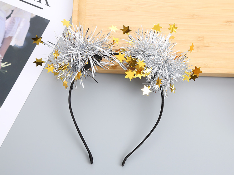 Cute Sweet Geometric Colorful Star Plastic Hair Band display picture 3