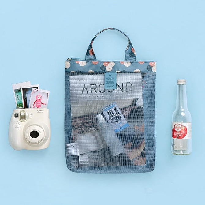 Summer Swimming Beach Bag Swimwear Mesh Storage Bag Mesh Storage Bag Wash Bag Sports Handbag small size Summer Swimming Beach Bag Swimwear Mesh Storage Bag Mesh Storage Bag Wash Bag Sports Handbag small size