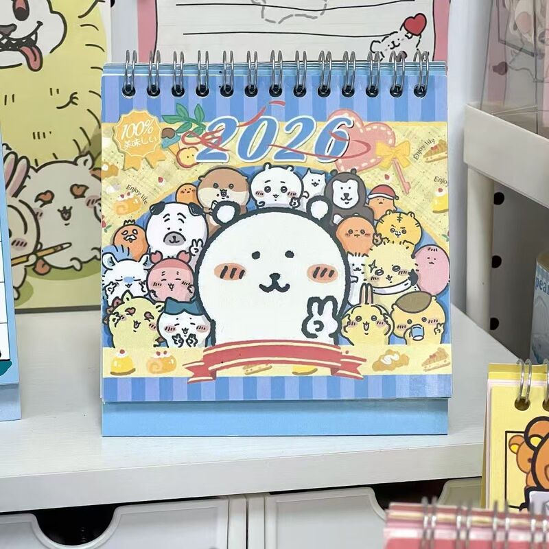 Self-Deprecating Bear Comic Calendar 2026 New Cartoon Graffiti Desk Calendar Cinnamon Dog Cute High-Looking Student Girl Self-Deprecating Bear Comic Calendar 2026 New Cartoon Graffiti Desk Calendar Cinnamon Dog Cute High-Looking Student Girl