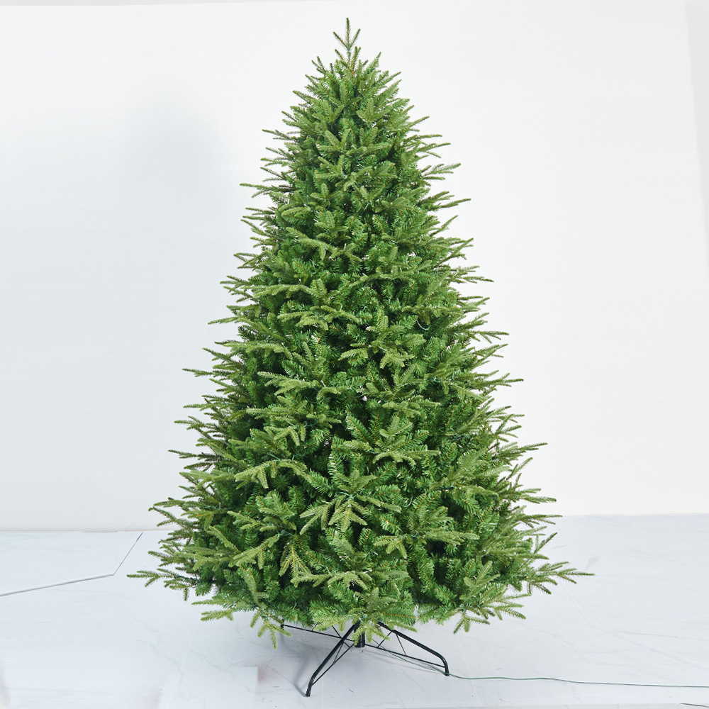 Fuente fábrica decoración navideña PE de alta gama árbol de Navidad híbrido simulación protección del medio ambiente verde árbol automático especial transfronterizo
