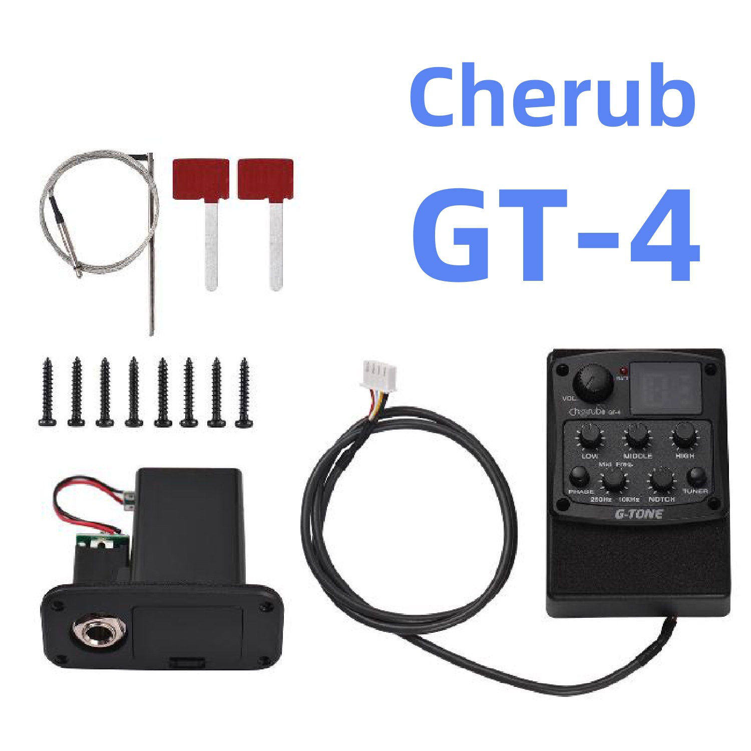 GT-4 GT6 CHERUB poco Ángel caja piano pickup ecualizador Función de sintonizador incorporado Tipo de agujero