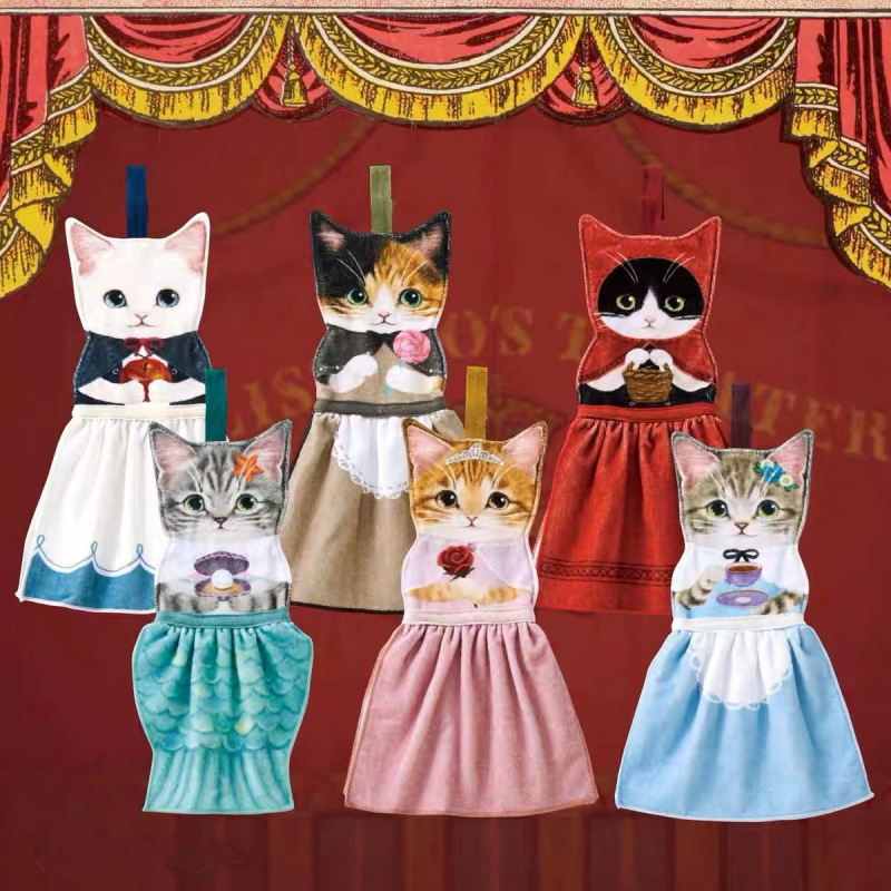 Cute Japanese Hanging Towel Hand Towel Handkerchief Princess Fairy Tale Series Hand Towel Towel in Stock Cute Japanese Hanging Towel Hand Towel Handkerchief Princess Fairy Tale Series Hand Towel Towel in Stock