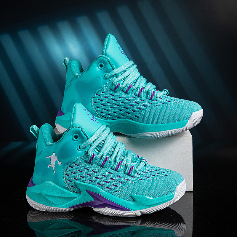 Boys Basketball Shoes Breathable 2025 Spring New Kidsren's Sports Shoes Soft Sole Non-Slip Running Shoes for Middle-Aged and Older Boys