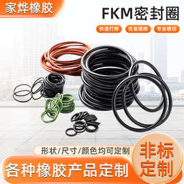厂家定制FKM耐高温腐蚀全氟醚o形密封件氟胶o型圈氟橡胶O型密封圈