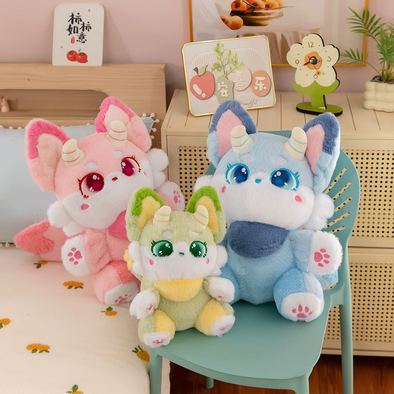 Милый фэнтезийный зверь, маленький дьявол, лиса, кукла для девочки, спальная кукла, плюшевая игрушка, тряпичная кукла, подарок на день рождения