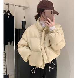 官图2025韩国东大门面包服女立领小个子短款棉服秋冬短款现货款