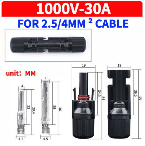 【Direct Manufacturer Supply】MC4 Connector, Solar Connector, Photovoltaic Connector