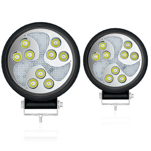 27w Colorful Hot Wheel Work Light 4 Inch 9 Bead LED Flash Light Motorcycle Refitting Repair Light Daylight