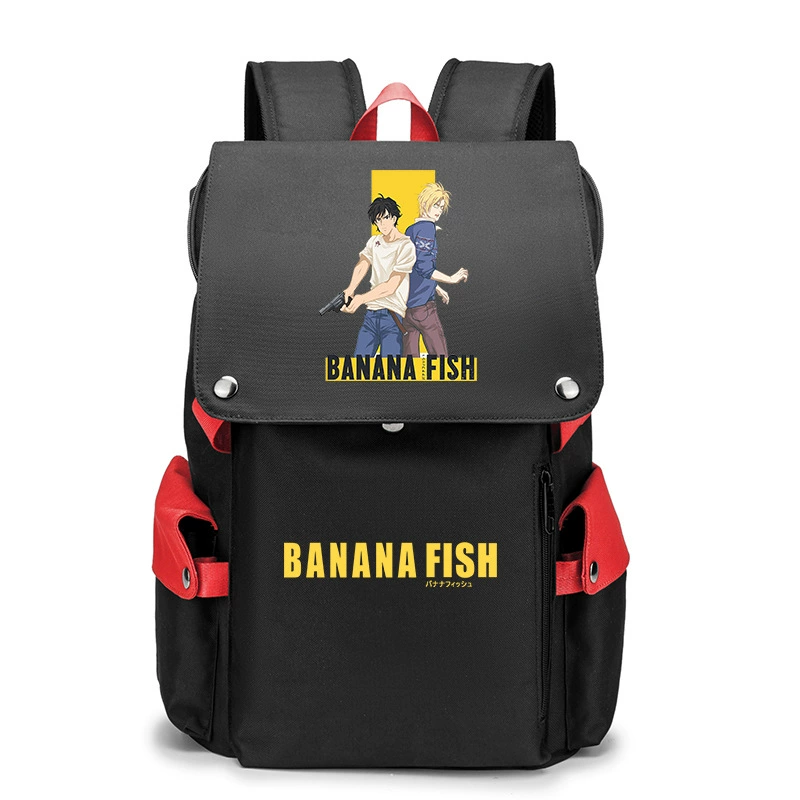 Банановые рыбки Banana Fish, бойцовская борьба, помощь студенту, рюкзак мужской, карикатурный большой объём школьный ранец