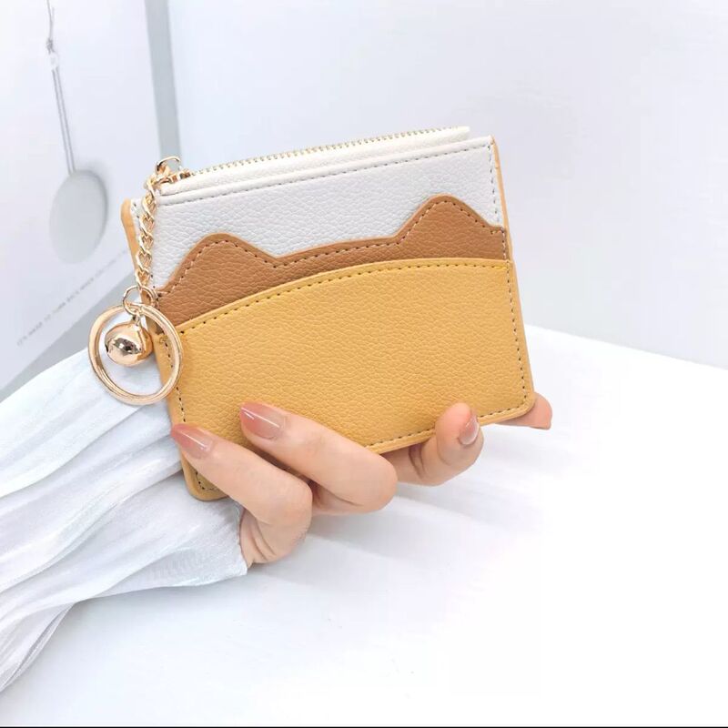 New Fashionable Korean Style Women's Wallet Multifunctional Mini Card Holder Compact Student Thin Versatile Contrasting Color Coin Purse New Fashionable Korean Style Women's Wallet Multifunctional Mini Card Holder Compact Student Thin Versatile Contrasting Color Coin Purse