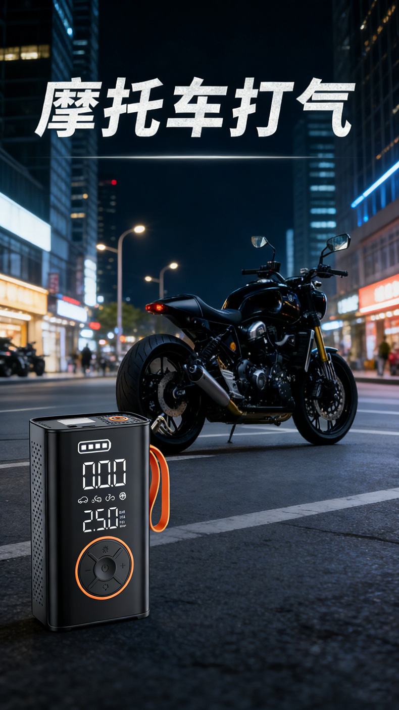 Car Wireless Air Pump, Portable Digital Display Air Pump for Cars, Electric Car Tire Smart Inflator