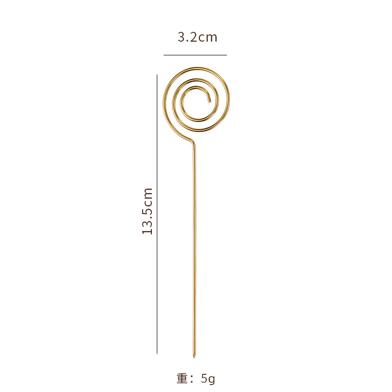 Creativo 304 de acero inoxidable aguja de fruta cóctel palillo de dientes en stock postre decorativo plato de fruta palo de fruta