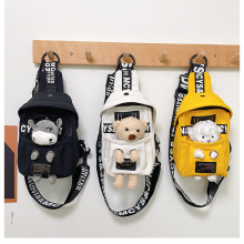 外贸胸包2025新款帆布包韩版潮流时尚创意女包单肩斜挎包一件代发