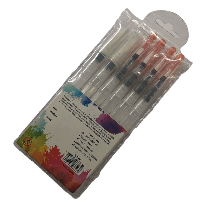 Производитель поставляет твердую акварельную кисть для водопроводной воды, нейлоновую акварельную кисть для хранения воды, нейлоновую кисть для рисования, наполненную водой.