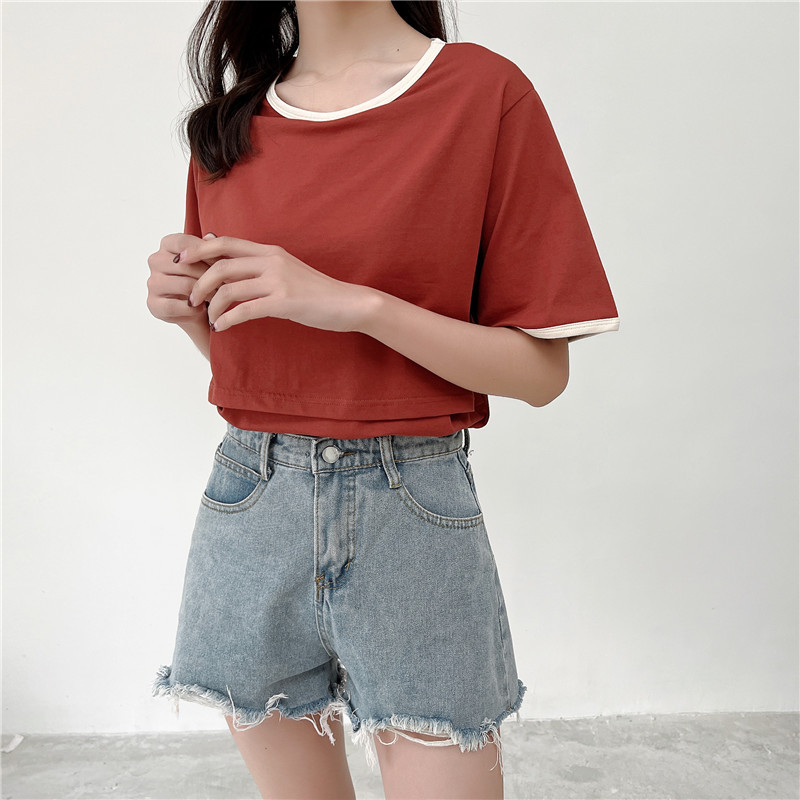 95 % Baumwolle, Umstands-Mutter-Still-T-Shirts, Stillen, Schwangerschaft, Rundhalsausschnitt, kurze Ärmel, Out Wear Still-T-Shirt – Detail 10