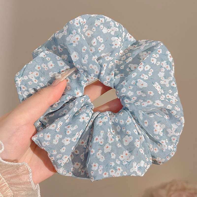 Flor de cabeza coreana, viento perezoso, lazo para el cabello de intestino, encaje de alta calidad, cuerda para el cabello, bufanda cuadrada, cuerda para la cabeza, banda elástica para mujer, nuevo tocado