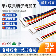 XH2.54端子线单头双头4p端子线彩色连接线插线2p接线端子
