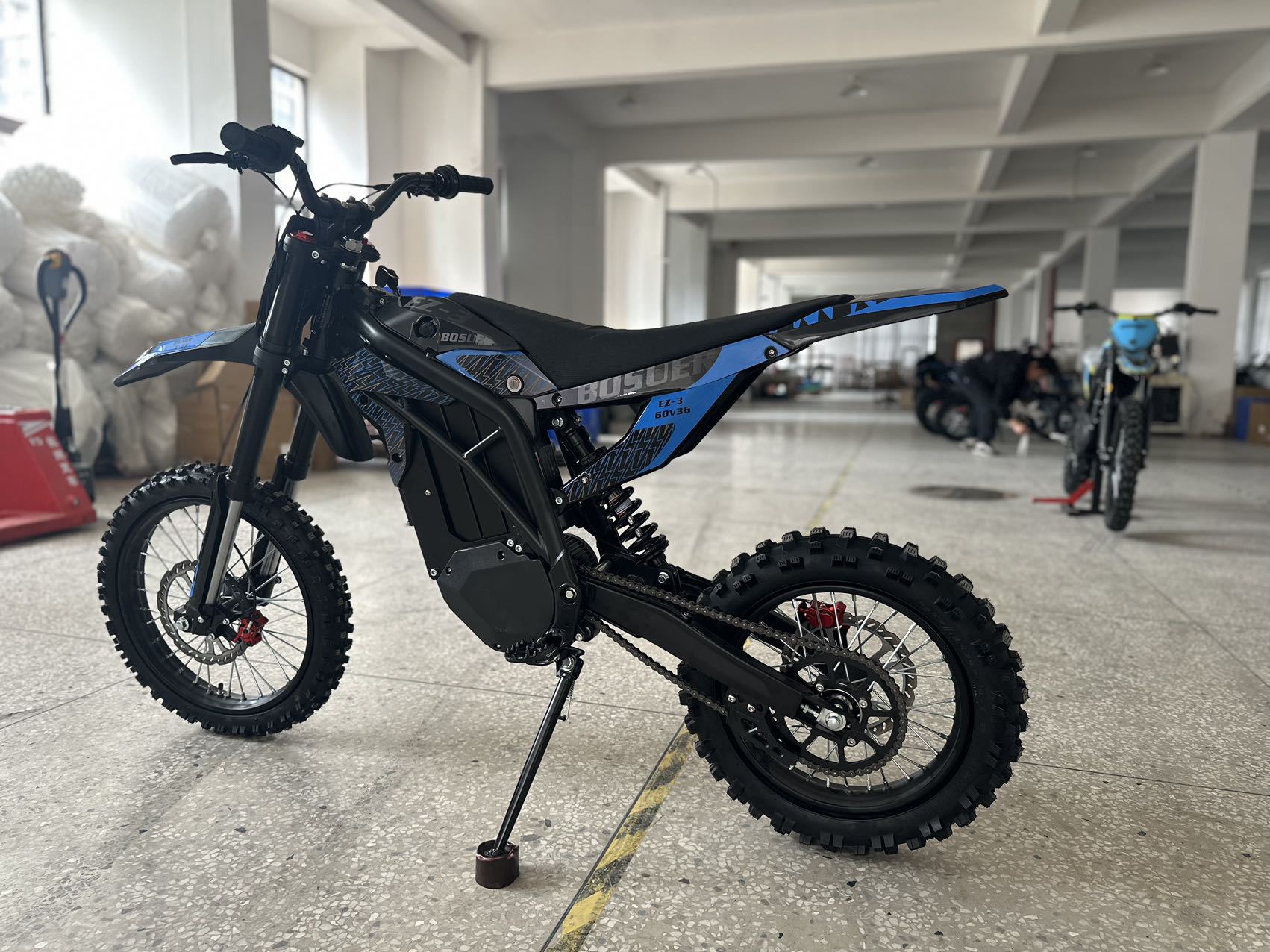 Off-road motorcycle BSE Bosuer EZ-3 motor 60V36 ternary lithium battery with a range of 80-90 kilometers