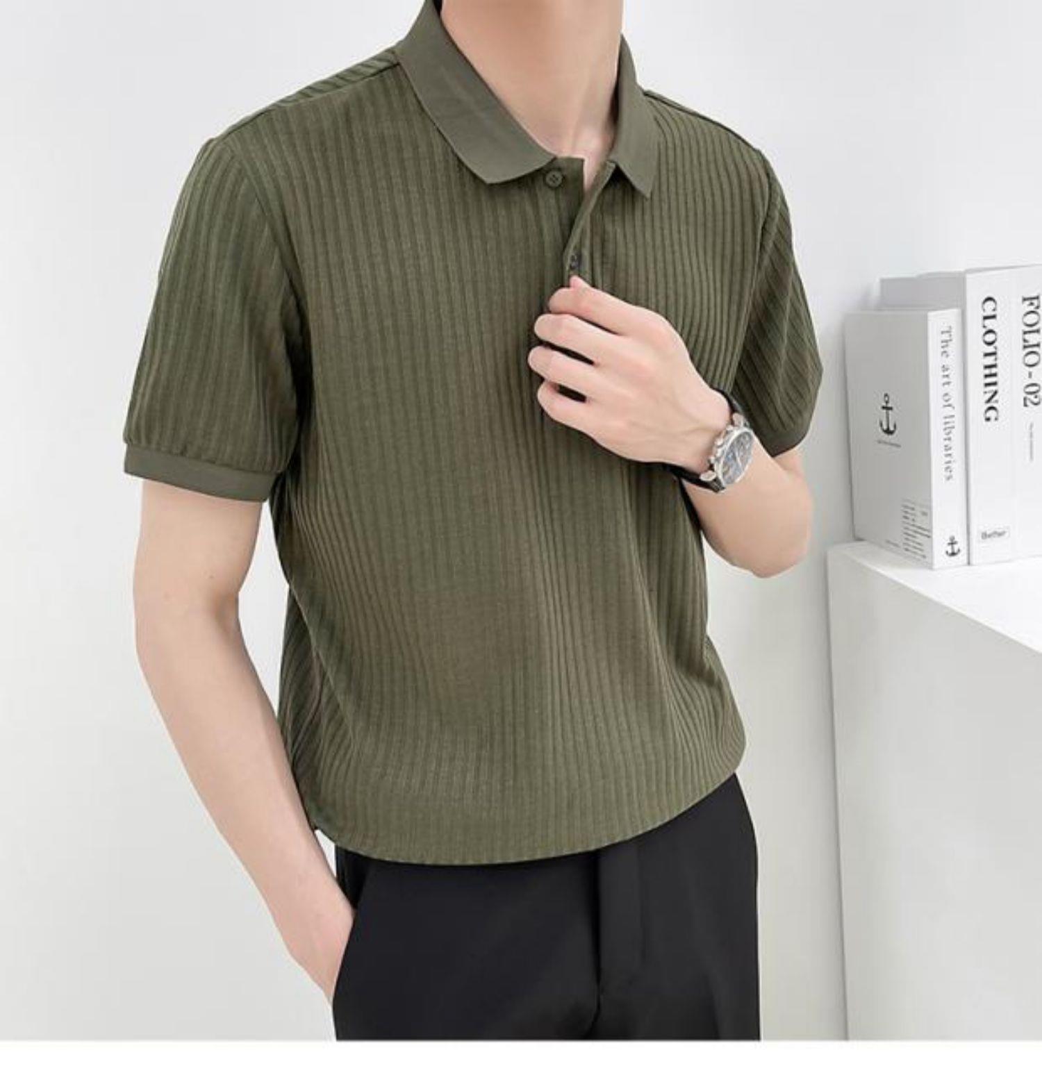 Summer trend solid casual retro polo