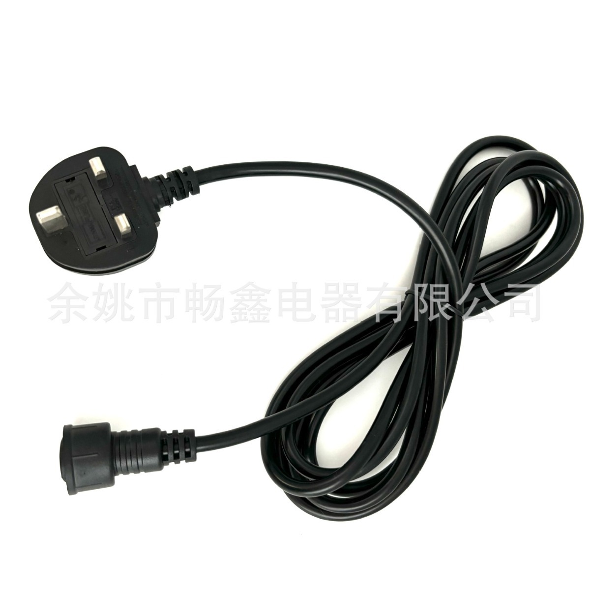 厂家供应 英式三插头 电源线 AC 防水防晒三芯 灯串线 对接线