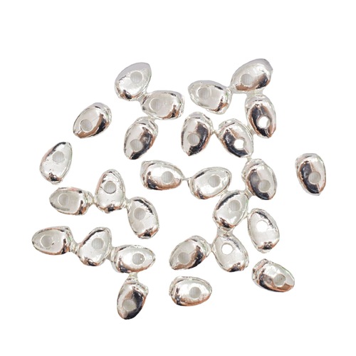 Color-preserving 18k gold-covered beaded baroque style bracelet loose bead accessories diy hand necklace braided rope beaded material spacer