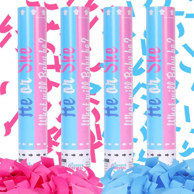 Christmas Halloween Gender Reveal Confetti Cannon Set of 4 2