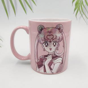 11OZ��ɫ�մɱ���ͨ�����ˮ���D��D���R�˱�ӡloog�̄նYƷ����
