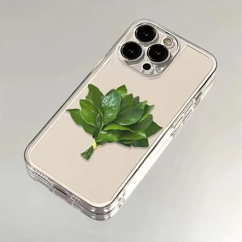 Celebrity Style Grapefruit Leaf Compatible With IPhone 16 Max Xiaomi 15 Pro Huawei P70 Phone Case_voghion.com