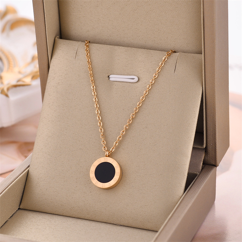 Fashion Geometric Titanium Steel Plating Necklace