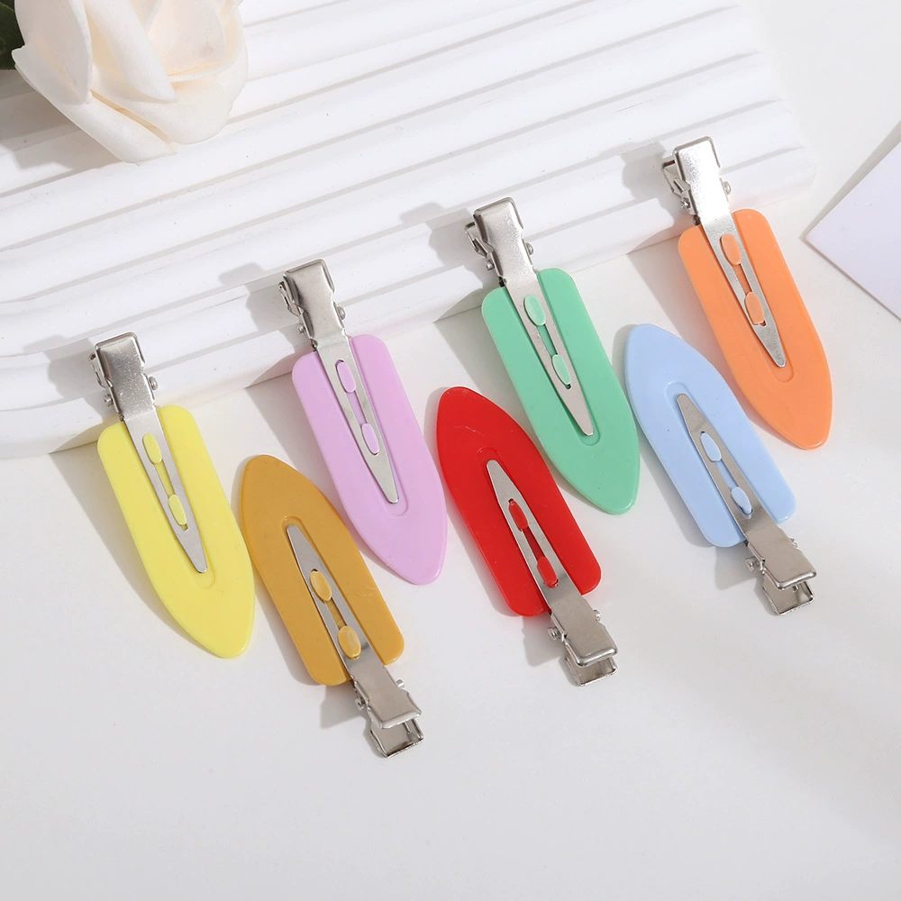Universal acrylic matte hairgrip, cute cream hair accessory, wholesale