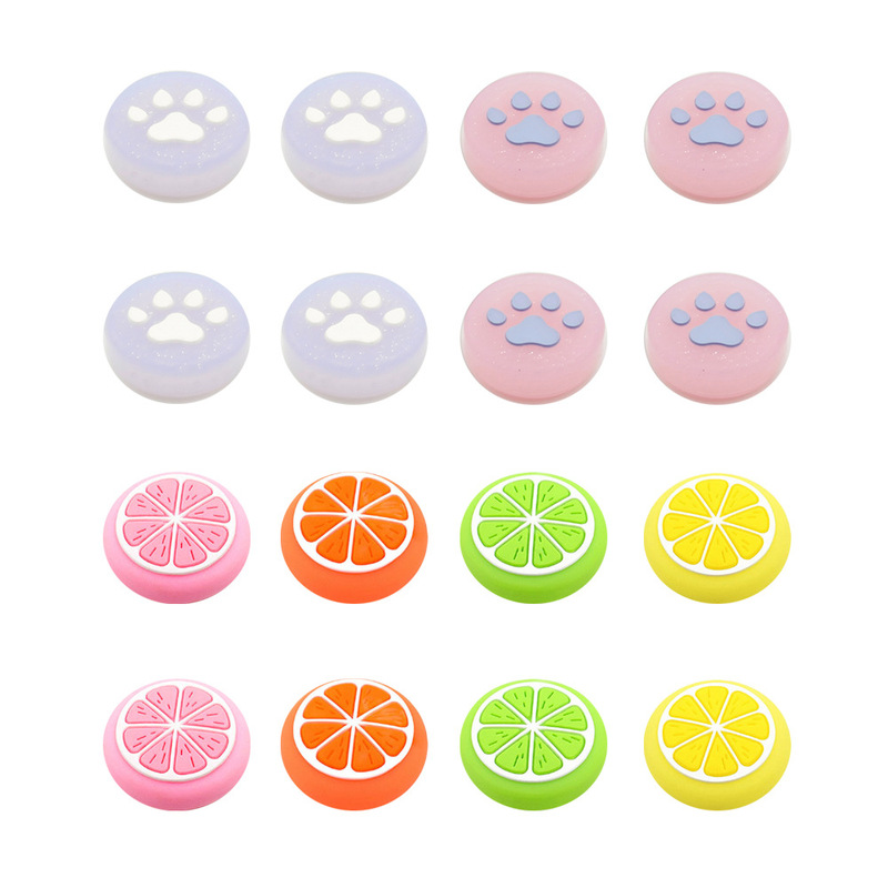 Suitable for Ns Switch Jelly Lemon Fruit Joystick Caps Oled Lite Luminous Cat Claw Keycap Accessories