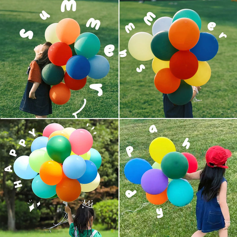 Colorful Macaron Balloons, Non-Toxic and Odorless, Kidsren's Outdoor Lawn Birthday Decoration Scene, Photo Props for Boys and Girls