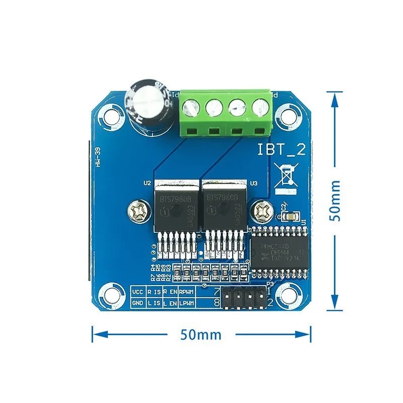 BTS7960ハイパワー知能車モータ駆動モジュール43A限流制御半導体冷凍駆動スポット|undefined
