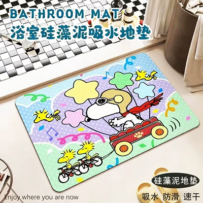 Avtomobil döşəmə paspasları: mat, bathroom absorbent, non-slip - dodo-ride-on-the-toy-car-snoopy-4060cm-new-diatom-mud