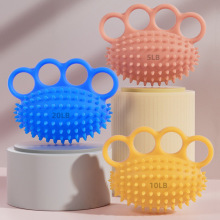 硅胶四指刺猬球手部力量恢复按摩防脱落握力球康复训练球握力器