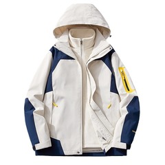 Imperial Universe God Dragon Three-in-One Waterproof Jacket for Men and Women Winter Two-Piece Set with Removable Mink Fleece Lining Trendy Outerwear